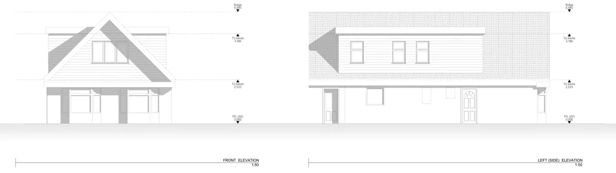 An elevations drawing