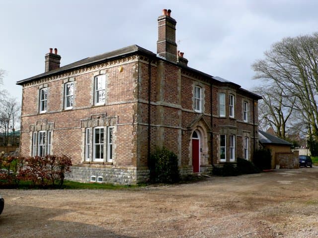 Middle Farm House, Poundbury — the original Victorian farmhouse predating the Poundbury development