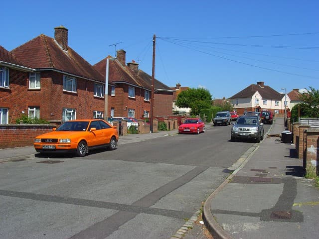 Hudson Road, Salisbury — typical residential street in the city's inner suburbs